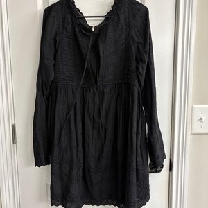 Free People Black Long Sleeve Dress